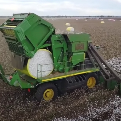Película de revestimento de HDPE amarelo de 70 um para catadores de algodão CP770