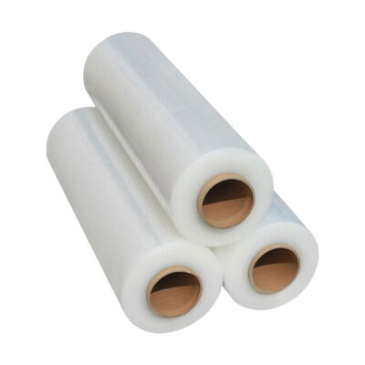 Transparent Food LLDPE Waterproof Stretch Film Roll 30cm Soft Cast Plastic Pallet Wrap 50m Length Supermarket Promotion Packing