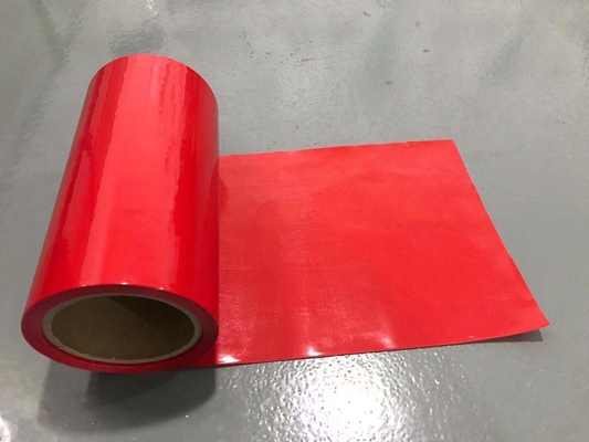 Forro de liberação revestido do silicone do HDPE do filme da liberação do HDPE da cor vermelha para fitas da espuma