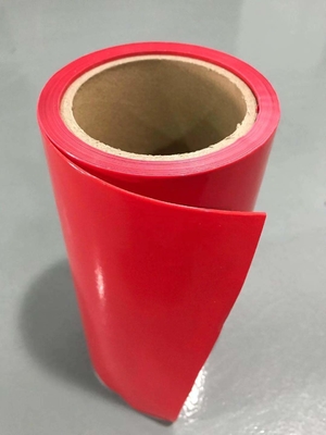 Forro de liberação revestido do silicone do HDPE do filme da liberação do HDPE da cor vermelha para fitas da espuma