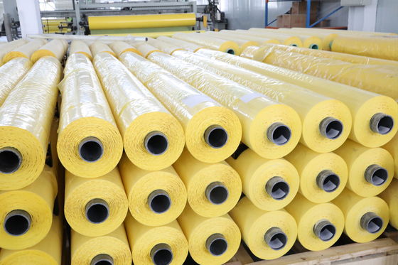 Película de revestimento de HDPE amarelo de 70 um para catadores de algodão CP770