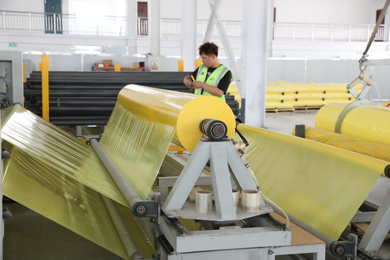 Película de revestimento de HDPE amarelo de 70 um para catadores de algodão CP770