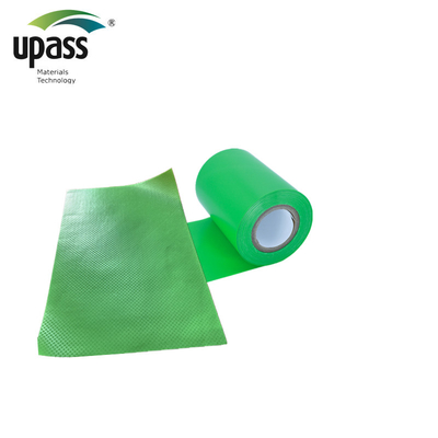 Película de HDPE de alta resistência laminada verde cruzada antiderrapante