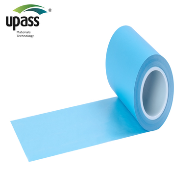 Película de liberação de silicone PE azul para rolo de fita de alumínio