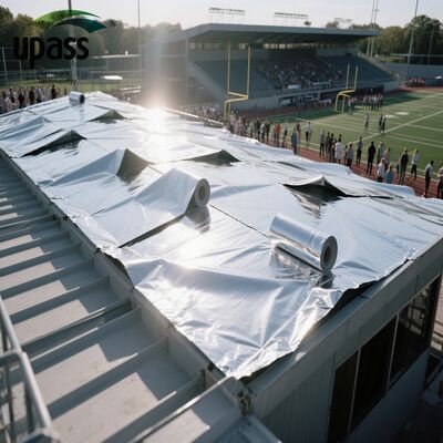 UF608 Age & UV Resistant Aluminum Foil PET Film with Blow Molding & Cutting for Waterproof Asphalt Membranes