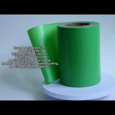 Filme de plástico laminado transversal do Hdpe de 100 fitas do polietileno do filme do mícron